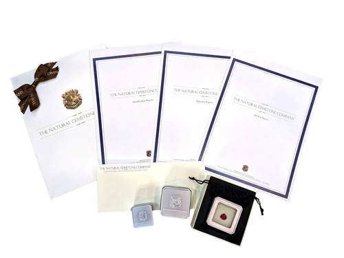 Gemstone rings in The Natural Gemstone Company custom made packaging