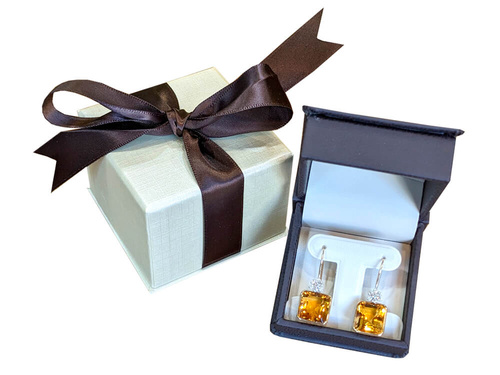 Gemstone rings in The Natural Gemstone Company custom made packaging